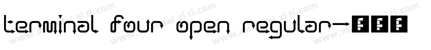 terminal four open regular字体转换